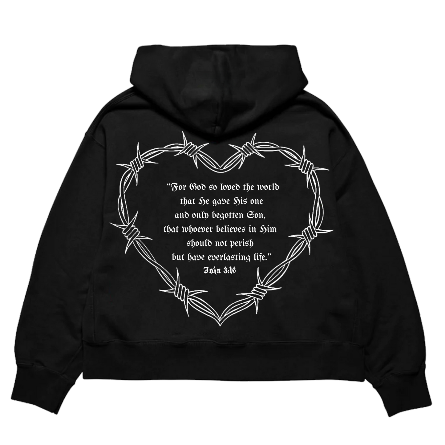 3:16 V2 Hoodie - Black