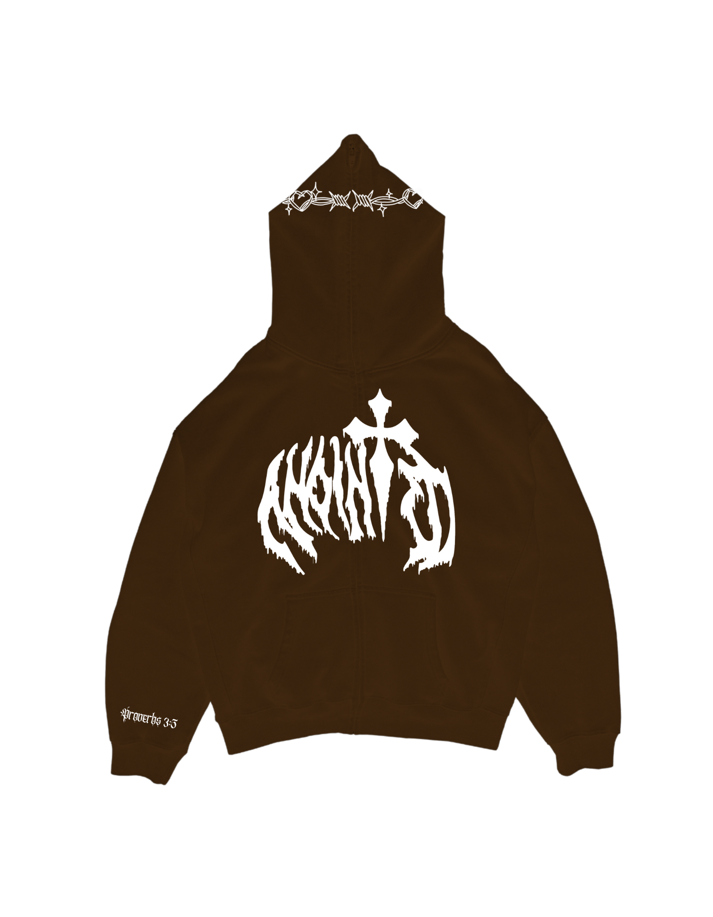 Anointed Full Zip Brown