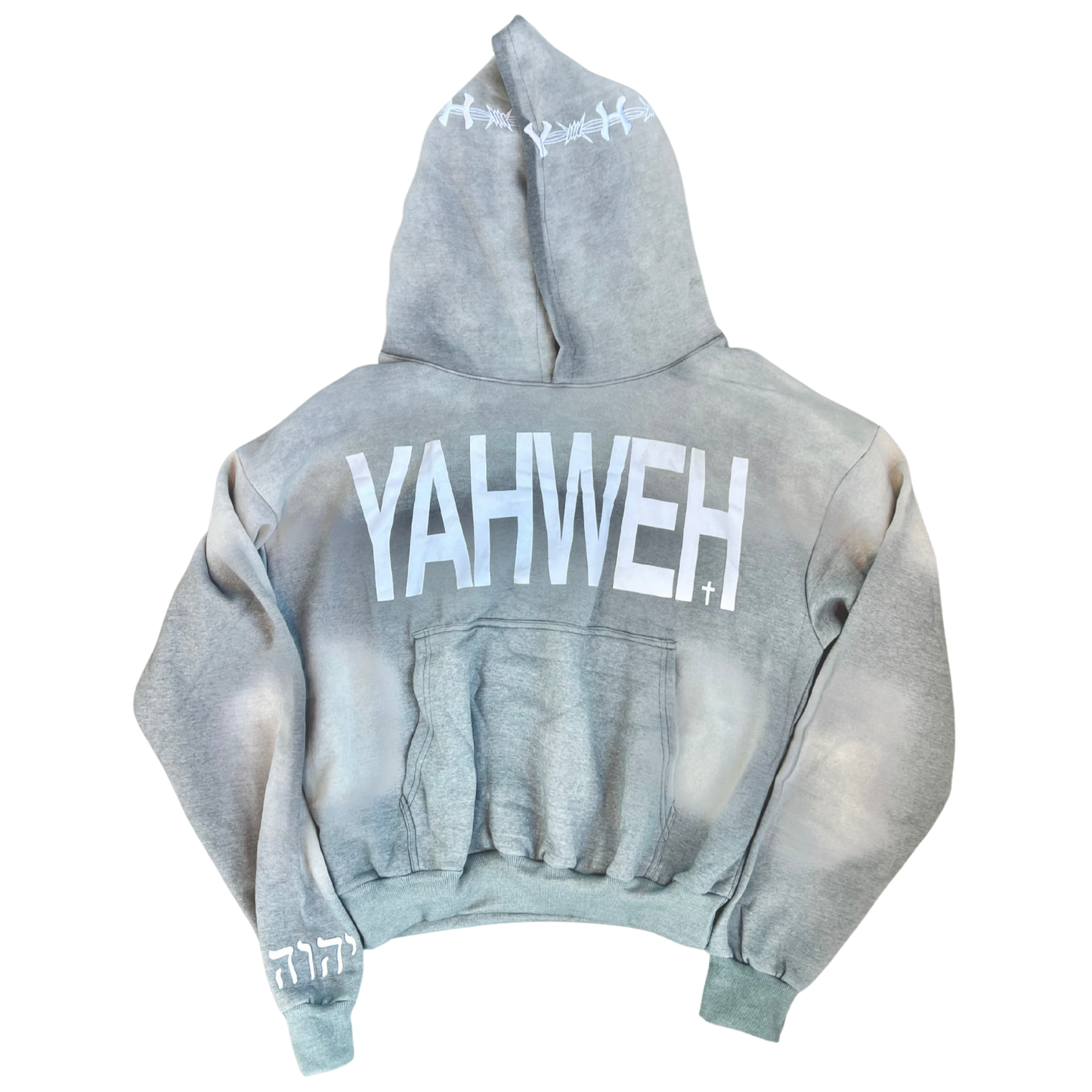YAHWEH HOODIE GREY