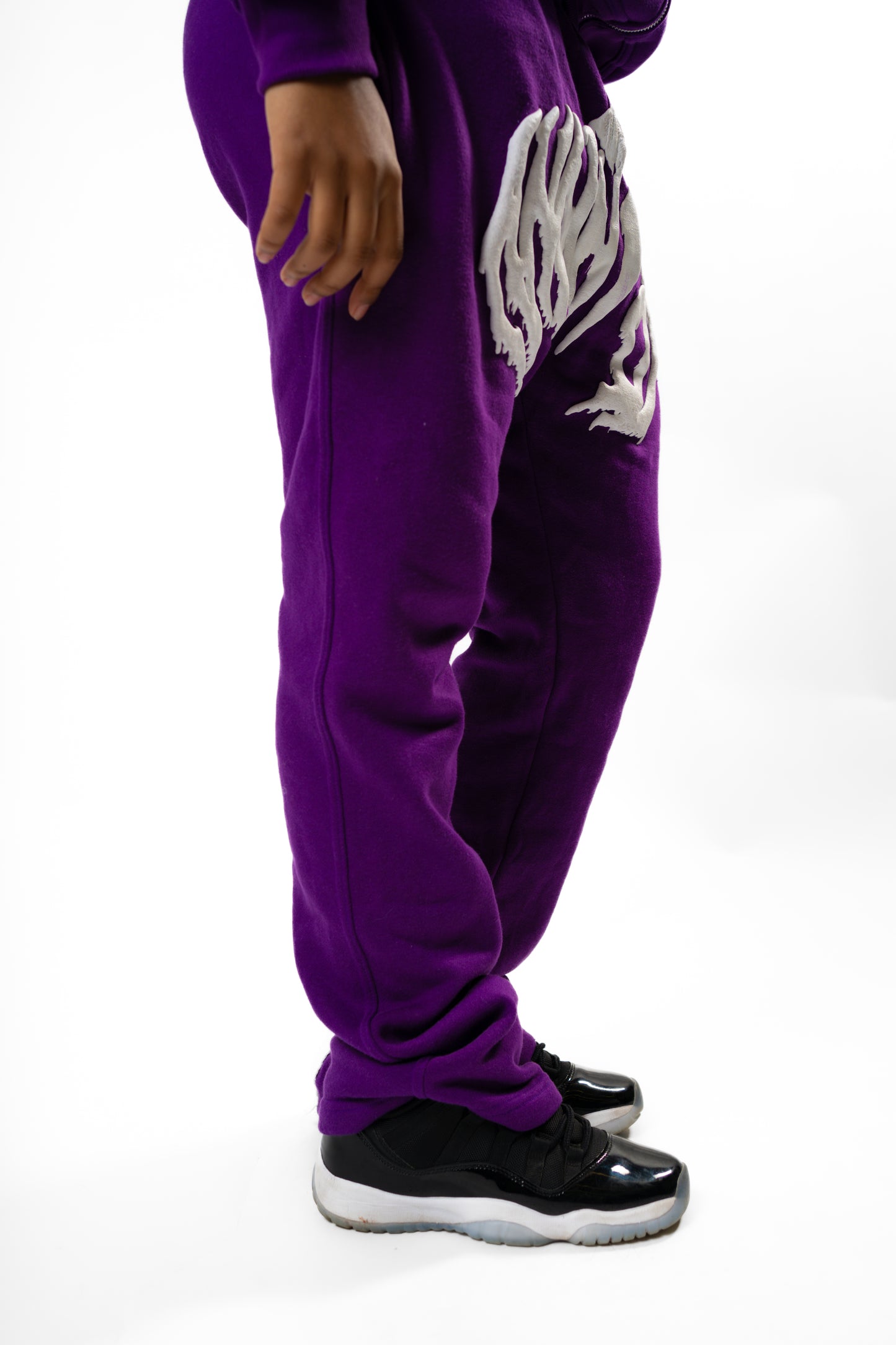 Anointed Flared Sweats Purple