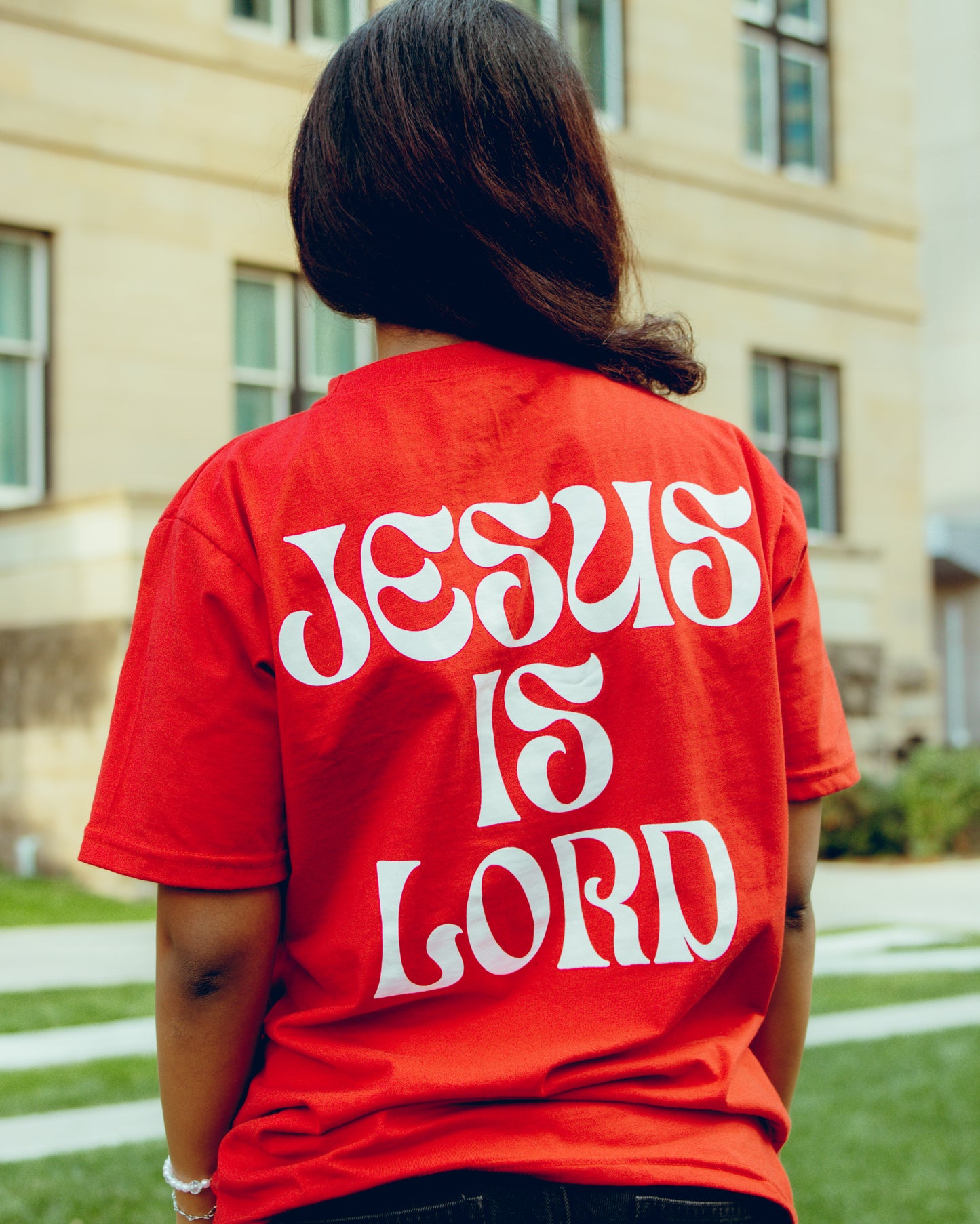 Jesus Is Lord Tee - Red