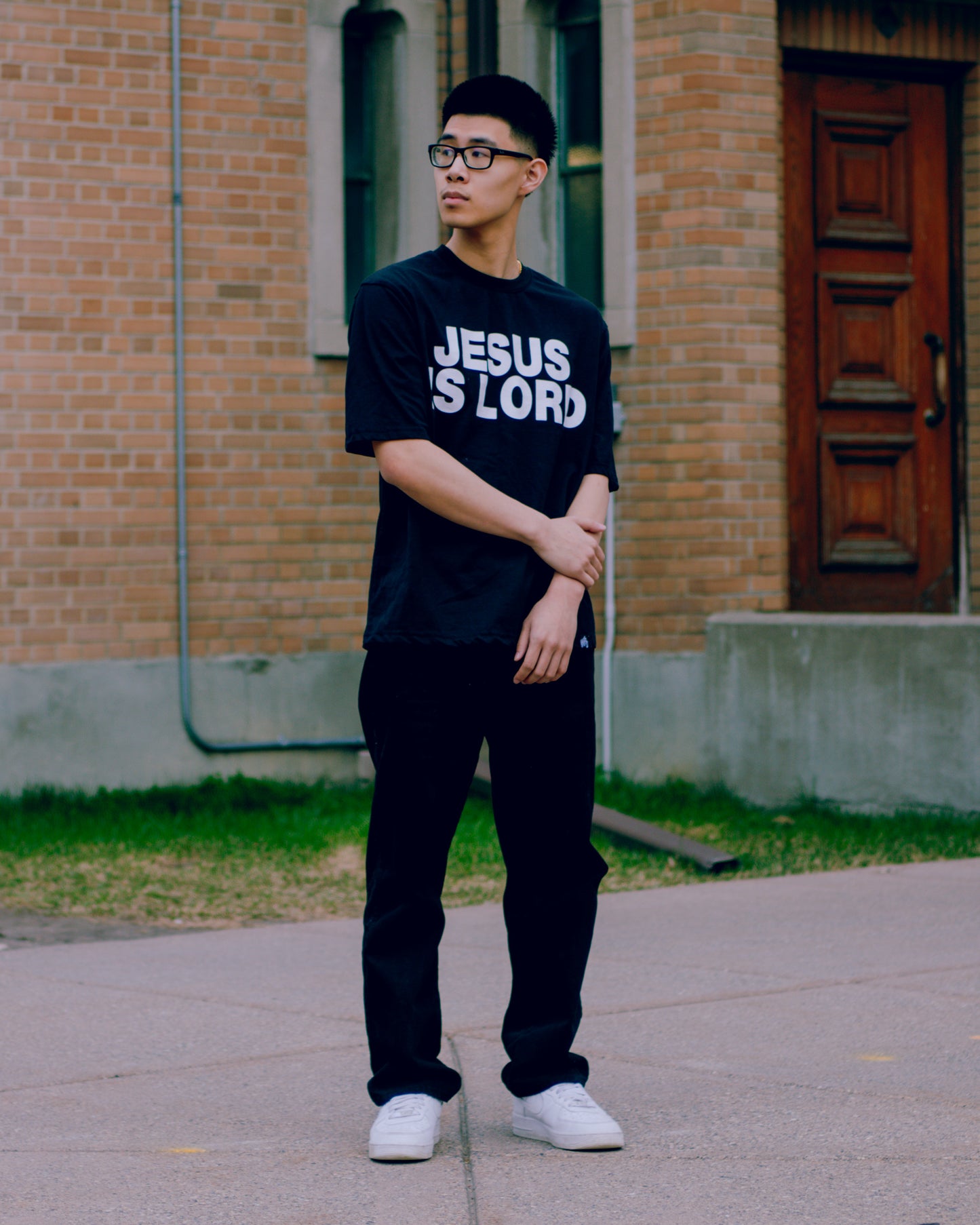 "Jesus Is Lord Tee" Black