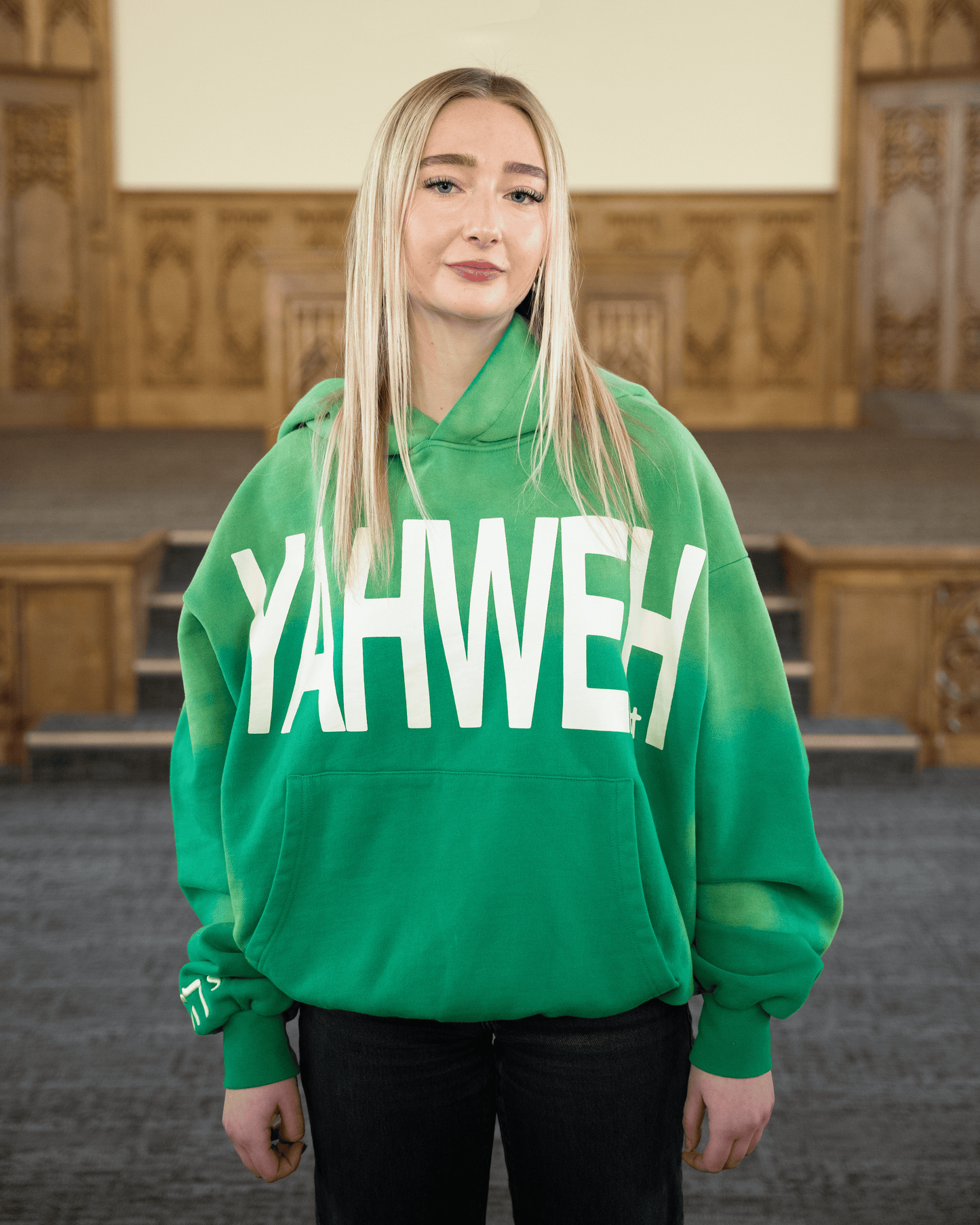 YAHWEH HOODIE GREEN