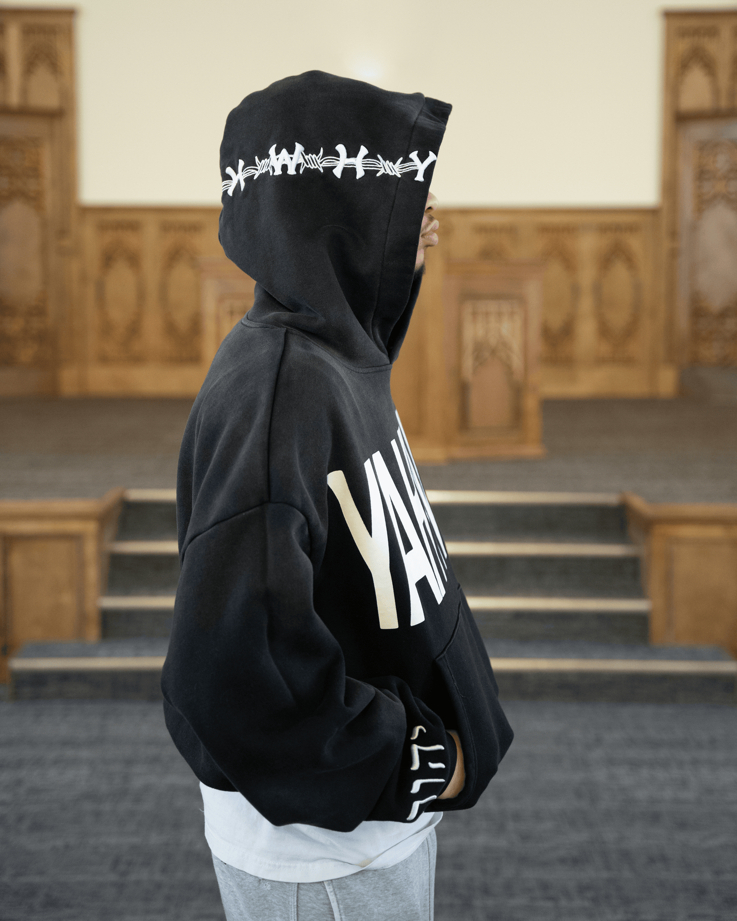 YAHWEH HOODIE BLACK