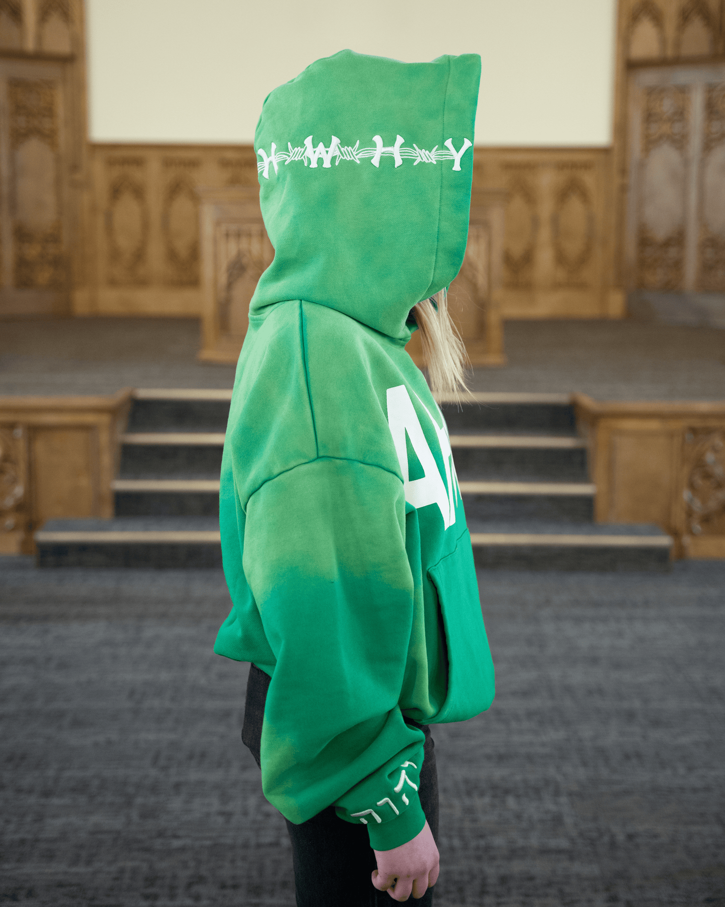 YAHWEH HOODIE GREEN