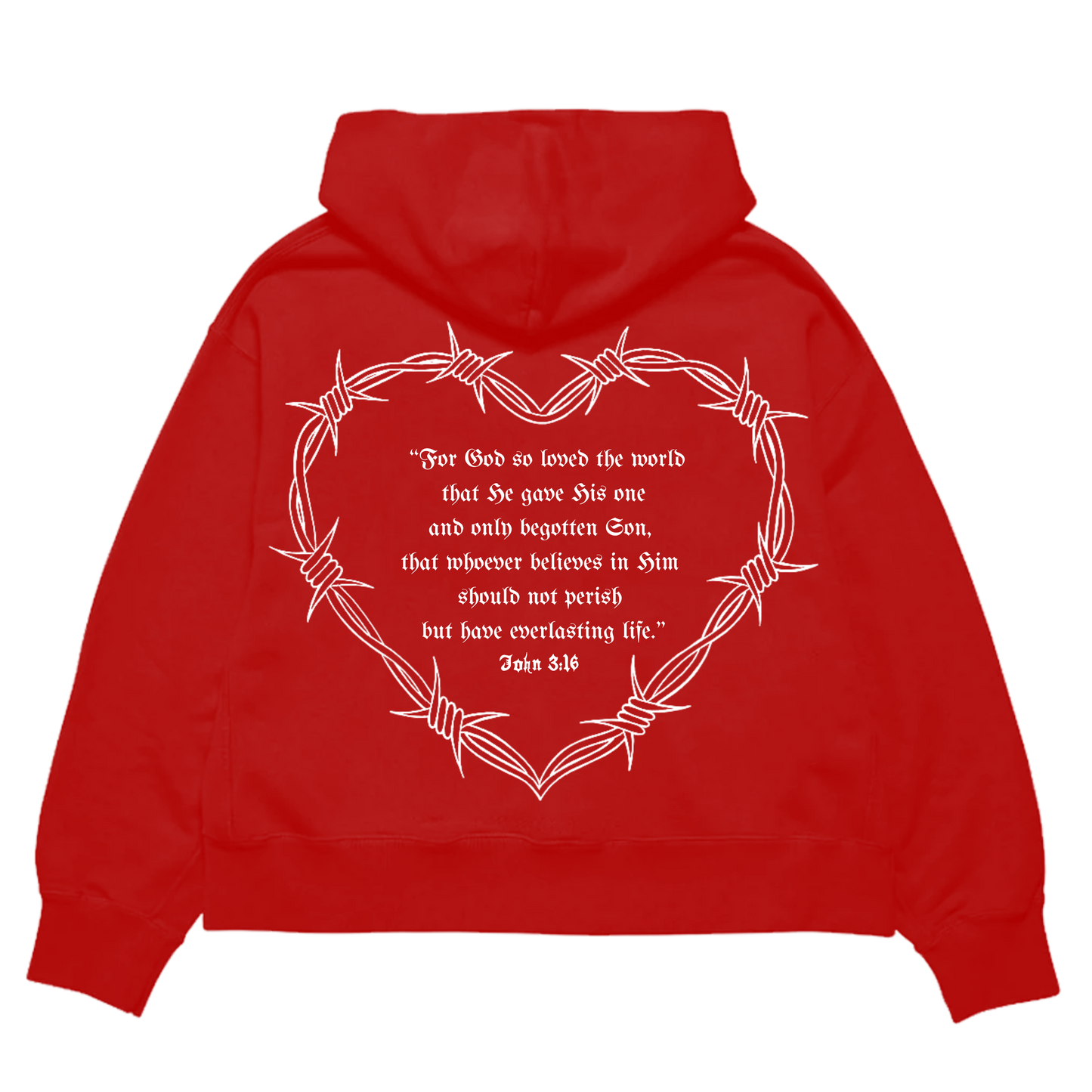 3:16 V2 Hoodie - Red