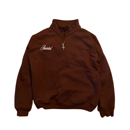 Anointed Quarter Zip Brown (PREORDER)
