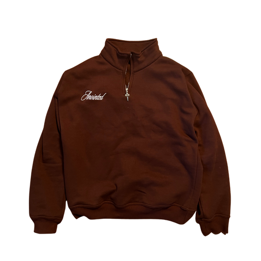 Anointed Quarter Zip Brown (PREORDER)