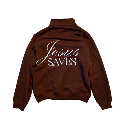 Anointed Quarter Zip Brown (PREORDER)