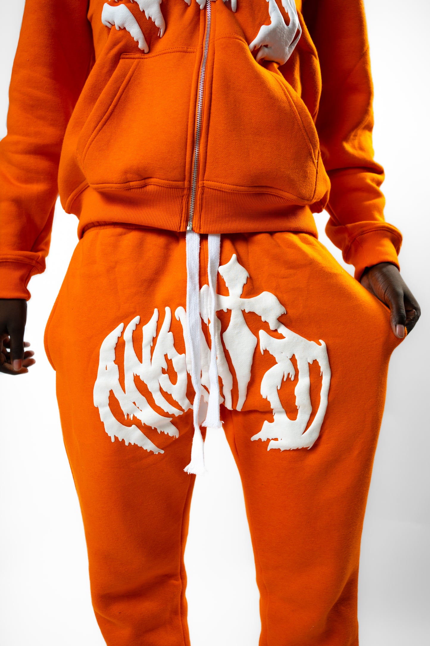 Anointed Flared Sweats Orange