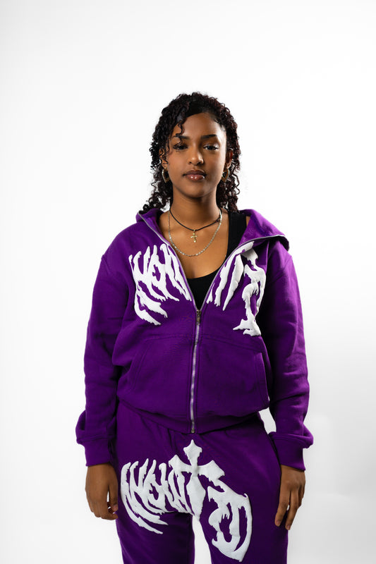 Anointed Full Zip Purple