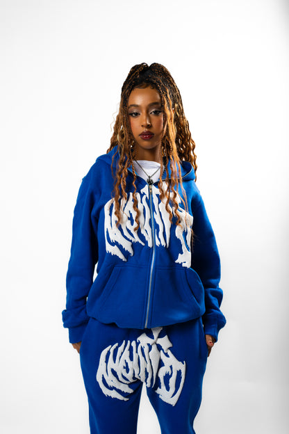 Anointed Full Zip Blue