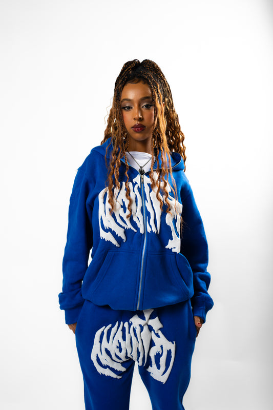 Anointed Full Zip Blue
