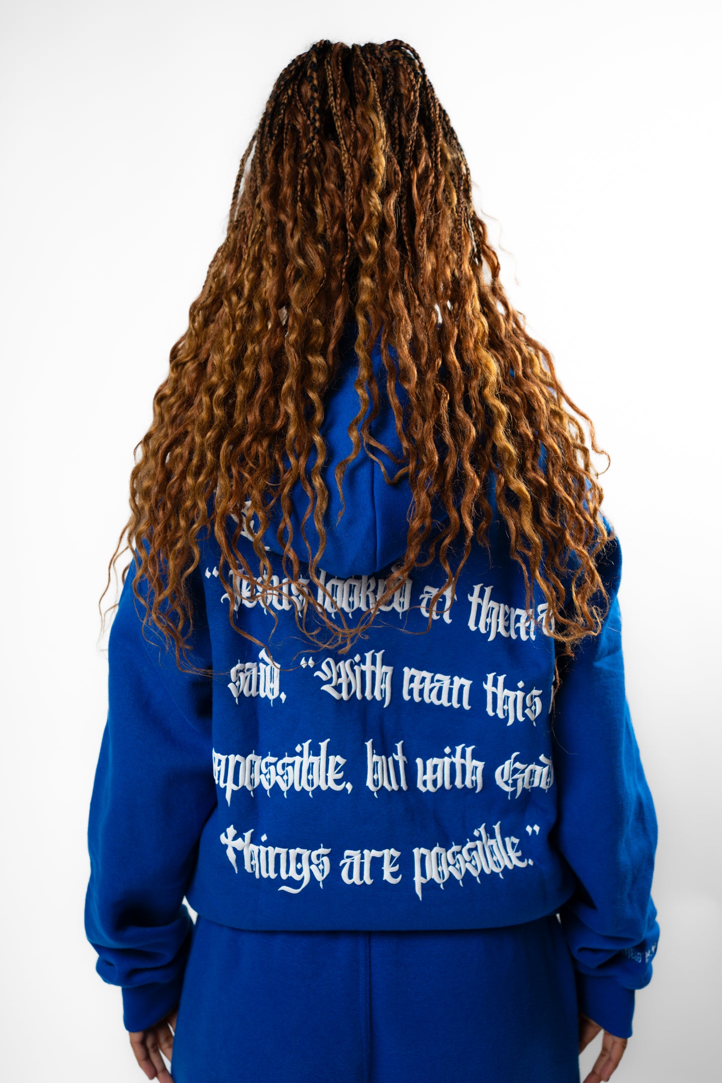 Anointed Full Zip Blue
