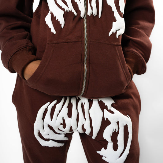 Anointed Flared Sweats Brown