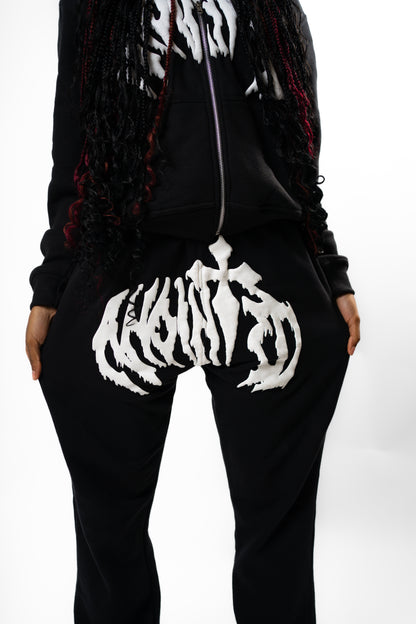 Anointed Flared Sweats Black