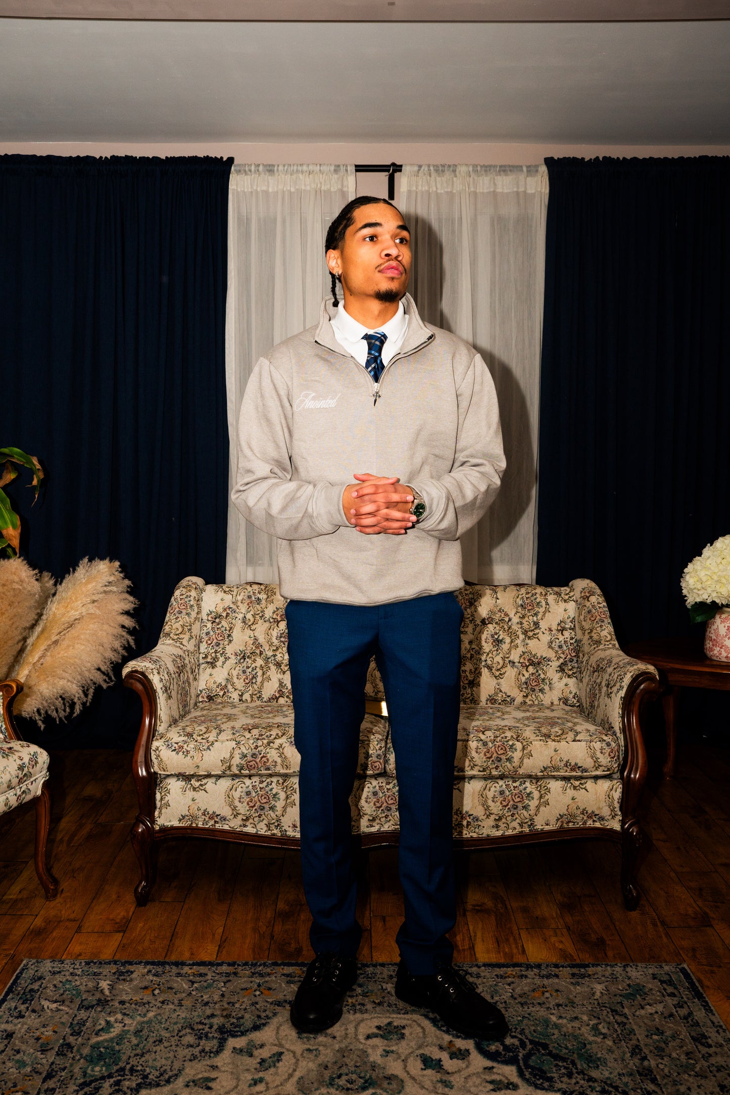 Anointed Quarter Zip Grey (PREORDER)