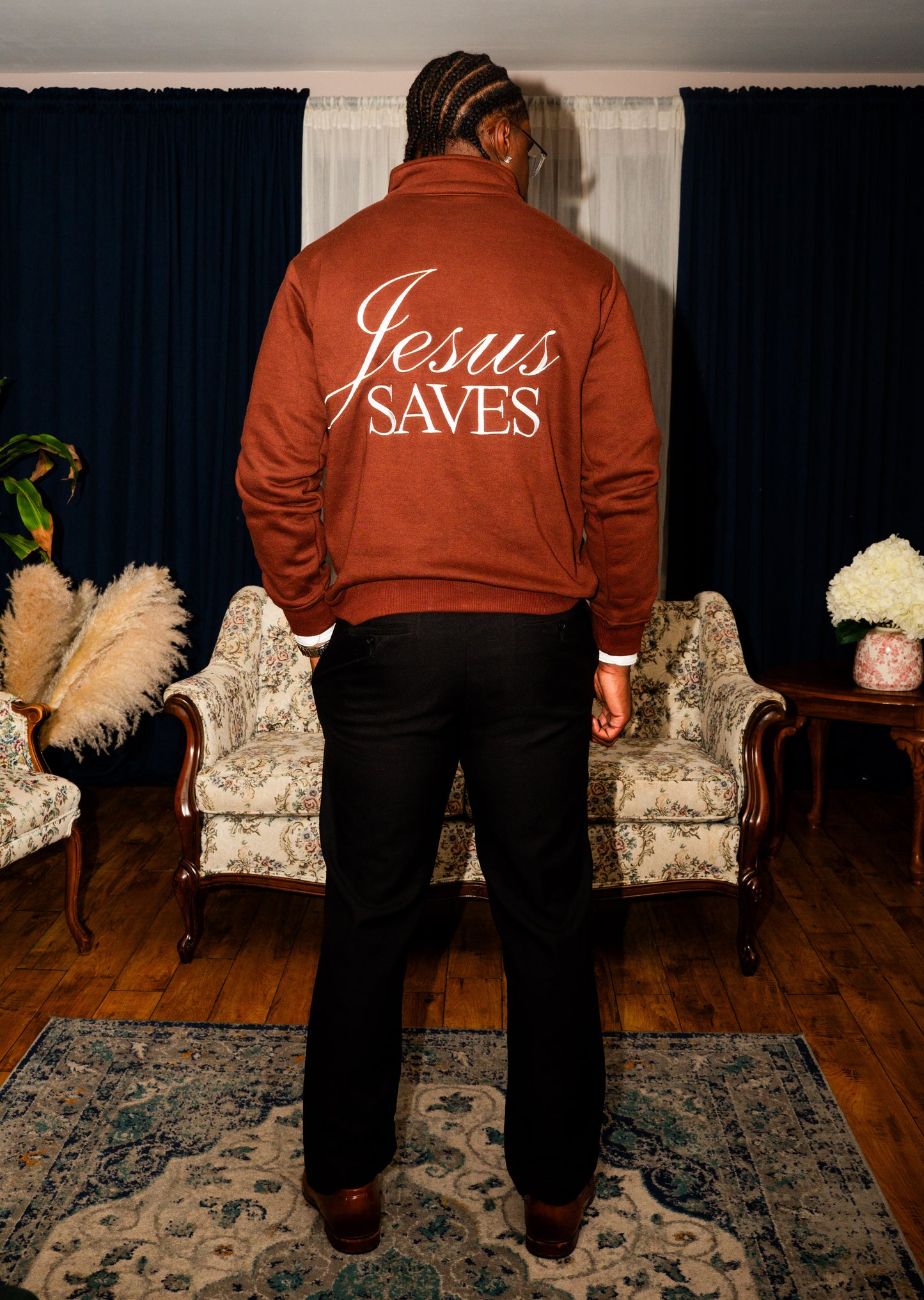 Anointed Quarter Zip Brown (PREORDER)