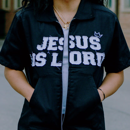 "Jesus Is Lord" Worker Tee Black