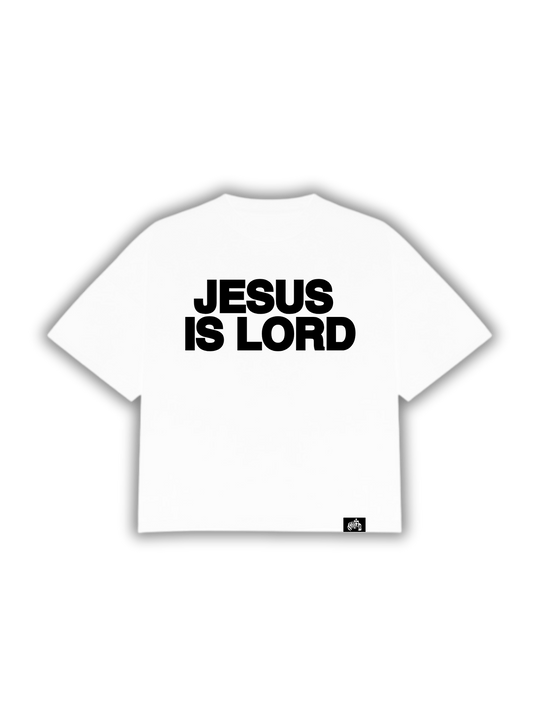 "Jesus Is Lord Tee" White